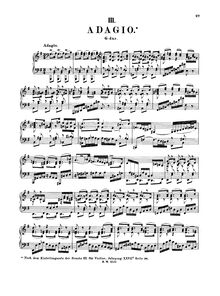 Partition complète, Adagio, G major, Bach, Johann Sebastian