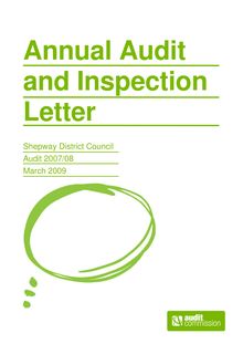 2007-2008 - Annual Audit and Inspection Letter -  Shepway DC v1.0