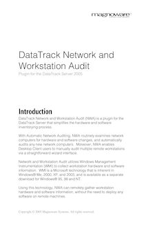 DataTrack Network and Workstation Audit