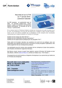Promotion cours TVAx