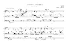 Partition Liebster Jesu, wir sind hier, BWV 634, Das Orgel-Büchlein par Johann Sebastian Bach