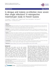 Is dengue and malaria co-infection more severe than single infections? A retrospective matched-pair study in French Guiana