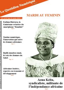 Le Quotidien Numérique d’Afrique n°1717 - du mardi 31 août 2021