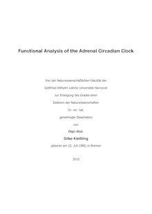 Functional analysis of the adrenal circadian clock [Elektronische Ressource] / Silke Kießling