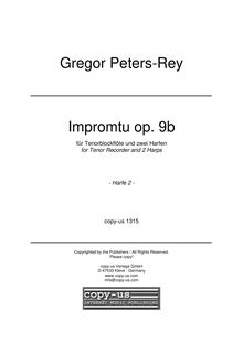 Partition Harp2, Impromptu, op. 9b, Peters-Rey, Gregor