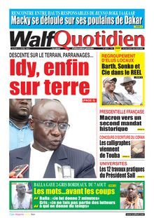 Walf Quotidien n°9014 - Du Lundi 11 avril 2022