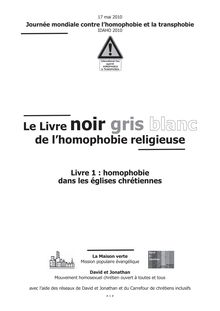 Livre noir gris blanc de l homophobie religieuse - Le Livre noir ...