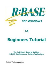 R:BASE 7.6 Beginners Tutorial