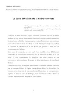 Le Sahel africain dans la filière terroriste - Soufian AGUISOUL