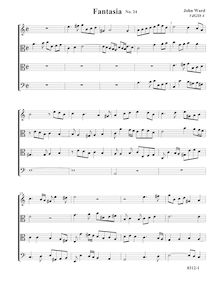 Partition Fantasia, VdGS No.4 - partition complète (Tr A T B), fantaisies pour violes de gambe