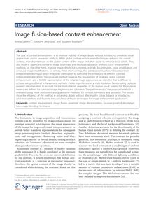 Image fusion-based contrast enhancement
