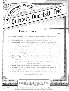 Partition violon 2, corde quatuor, Op.49, C major, Spiess, Ernst