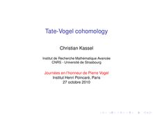Tate Vogel cohomology