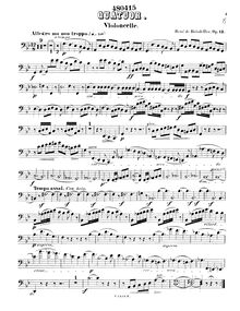 Partition violoncelle, Piano quatuor No.1, Op.13, G minor, Boisdeffre, René de