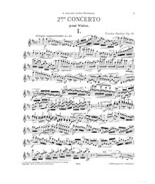 Partition Solo partition de violon, violon Concerto No.2, Op.36