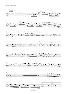 Partition Var.25 - aigu enregistrement , Goldberg-Variationen, Goldberg Variations ; Aria mit 30 Veränderungen ; Clavier-Übung IV