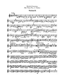 Partition violons II, Tábor, D minor, Smetana, Bedřich