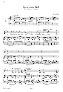 Partition complète (scan), 6 chansons, 6 Gesänge, Brahms, Johannes