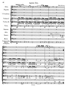 Partition Agnus Dei, Mass en F, D.105, Schubert, Franz