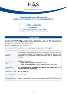 Kit d extension pour le système ACTIVA RC