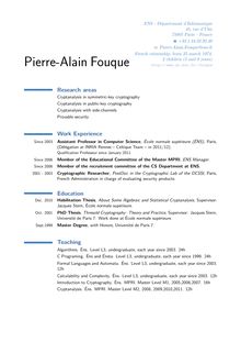 Pierre Alain Fouque