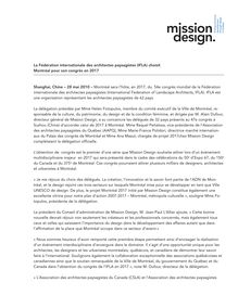 La Fédération internationale des architectes paysagistes (IFLA ...