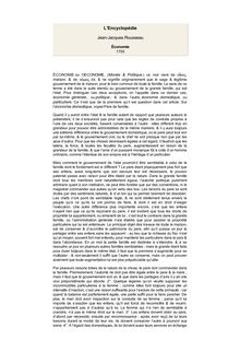L’Encyclopédie/Volume 5/Économie