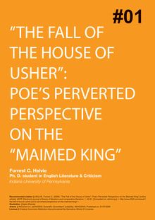 “The Fall of the House of Usher”: Poe’s Perverted Perspective on the “Maimed King” ( “La caída de la Casa Usher”: la perspectiva distorsionada de Poe sobre el “rey tullido”, "La caiguda de la Casa de Usher": la perspectiva perversa de Poe sobre “el rei pescador”,  “The Fall of the House of Usher”: errege elbarria Poeren ikuspuntutik)