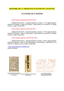  ANATOMIE et CHIRURGIE en ÉGYPTE ANCIENNE