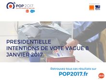 Intentions de vote - Vague 8 - POP2017 - 12 janvier 2017