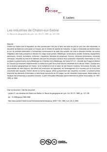 Les industries de Chalon-sur-Saône - article ; n°2 ; vol.35, pg 121-156