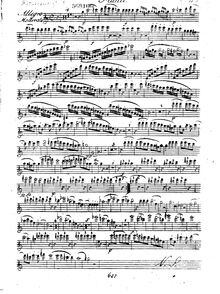 Partition flûte, quintette pour flûte et cordes, Op.58, Krommer, Franz