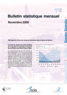 Bulletin statistique mensuel. Novembre 2008