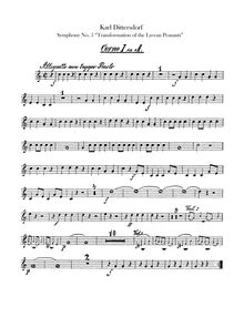 Partition cor 1, 2 (A), 6 Symphonies after Ovid s Metamorphoses