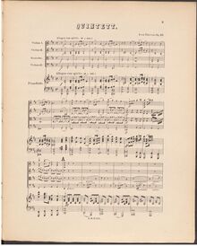 Partition complète et parties, Piano quintette, Op.20