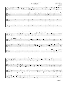 Partition Fantasia VdGS No.3 - partition complète (Tr T T B), fantaisies pour 4 violes de gambe et orgue