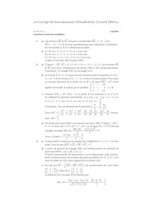 Corrige Bac Mathematiques Specialite 2007 S