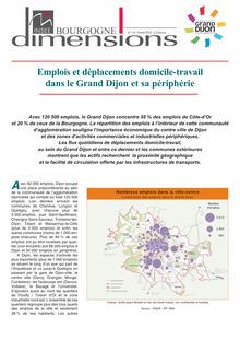 Emplois et déplacements domicile-travaildans le Grand Dijon et sa périphérie