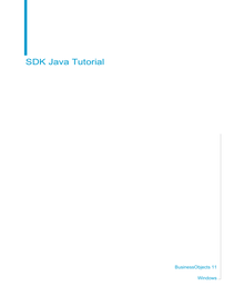 SDK Java Tutorial