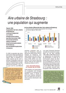 Aire urbaine de Strasbourg : une population qui augmente