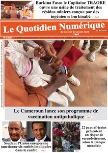Le Quotidien Numérique d Afrique N 2355 - Du 24/01/2024