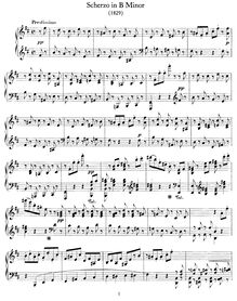 Partition complète, Scherzo, WoO 2, Mendelssohn, Felix par Felix Mendelssohn