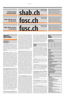 Schweizerisches Handelsamtsblatt 26/10/2011