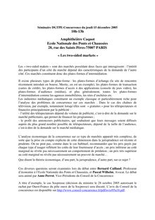 Le programme - DIRECTION GENERALE DU TRESOR ET DE LA POLITIQUE ...