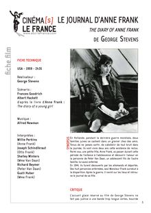 Le Journal d’Anne Frank de Stevens George