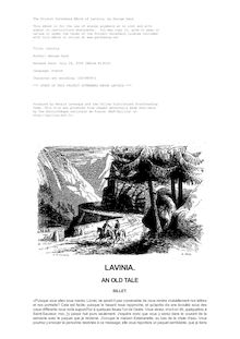 Lavinia par George Sand
