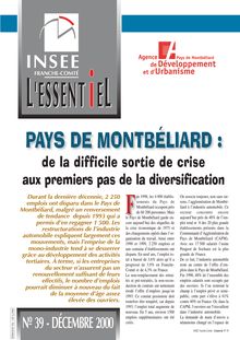 Pays de Montbéliard : de la difficile sortie de crise aux premiers pas de la diversification 