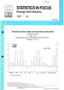 Producer price index of industrial production in national currency