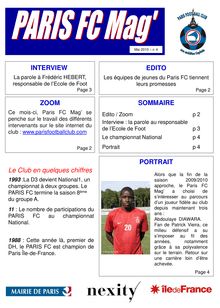 Diapositive 1 - Site officiel du Paris football club - Une ...