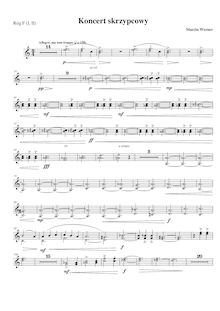 Partition cor 1/2 (en F), violon Concerto No.1, D minor, Werner, Marcin